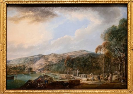 View of the Bilbao sandbank, Luis Paret and Alcazar, 1784, oil on panel, Museo de Bellas Artes,