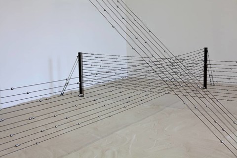 Abacus, an installation by the conceptual artist George Lappas, Fridericianum, documenta 14