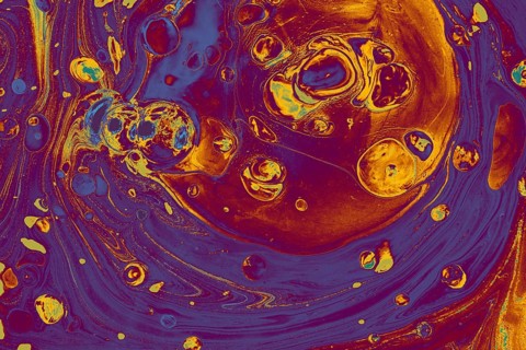 Traditional Ottoman Turkish abstract marbling art patterns as background
