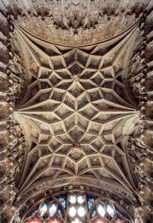Ely, Cathedral, vault in the mortuary chapel for Bishop West