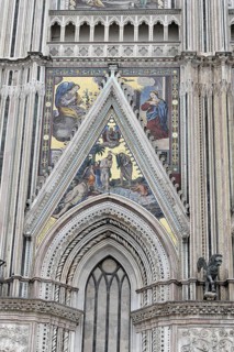 Orvieto Cathedral, Duomo di Orvieto, Umbria, Italy, Europe, Gothic architecture with detailed
