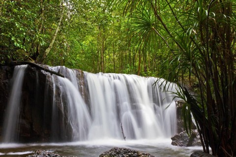 Suoi Tranh waterfall in Phu Quoc, Vietnam, Asia