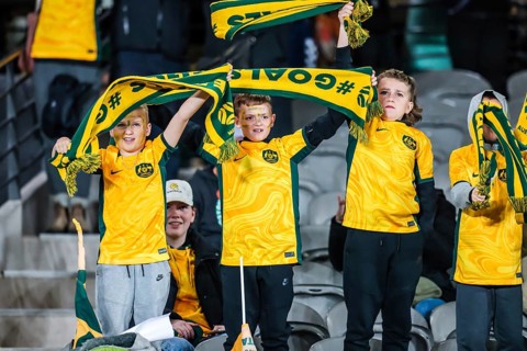 MELBOURNE, AUSTRALIA, JULY 14 : Fans as Australia plays France in the World Cup 2023 Send Off