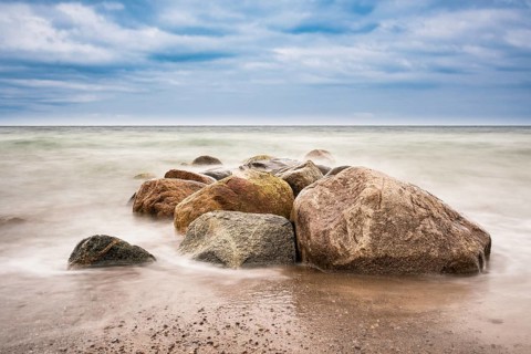 Stones on the coast of the Baltic Sea