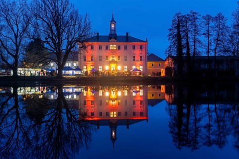 Christmas market at Lauterbach Castle Lauterbach, Saxony, Germany, Europe
