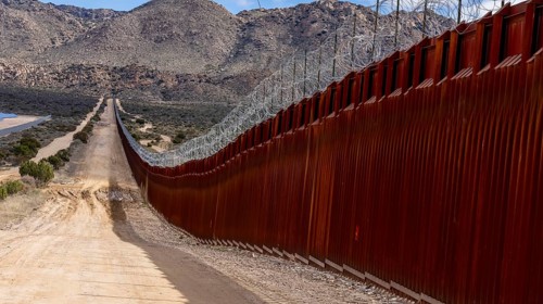 Jacumba Hot Springs border wall in California fortifies the US-Mexico boundary, addressing security
