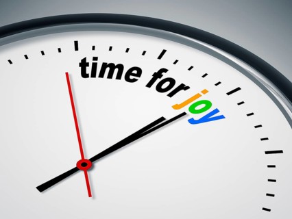 An image of a nice clock with time for joy