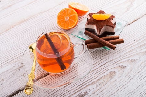 Fruit tea and cream star
