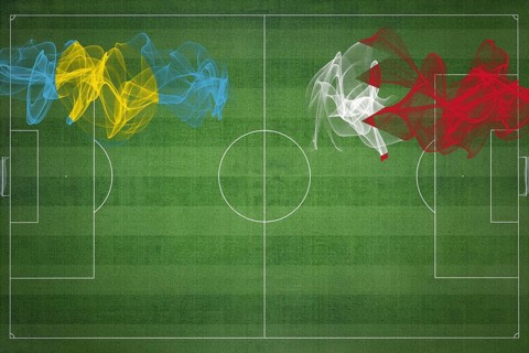 Palau vs Bahrain Soccer Match, national colors, national flags, soccer field, football game,