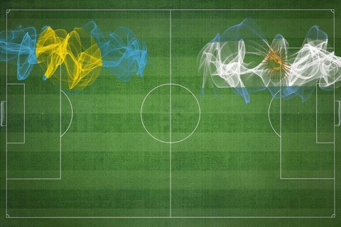 Palau vs Argentina Soccer Match, national colors, national flags, soccer field, football game,