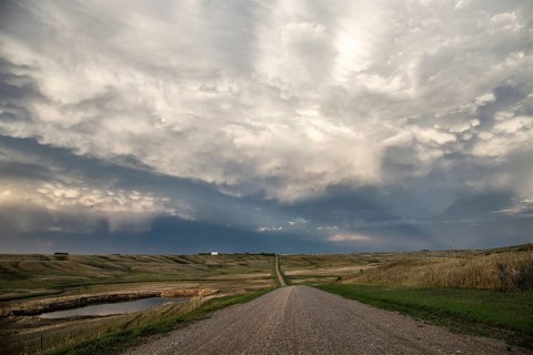 Prairie Storm Clouds Canada Saskatchewan Summer Warnings