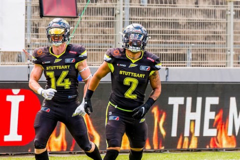 ELF/ Game: Panthers Wroclaw at Stuttgart Surge on 21. Juny. 2024, in the Gazi Stadium, Stuttgart,