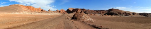 Valle de la Luna in the Atacama Desert in Chile