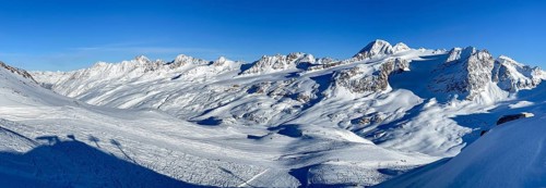 Finailköpfe, Ötztal Alps, Schnalstal glacier lifts, Kurzras, Schnalstal Valley, South Tyrol, Italy,