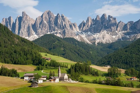 20.06.2019, St. Magdalena, Villnöss, Trentino, South Tyrol, Italy, Europe, The nature park in the