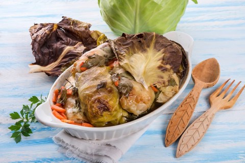 Baked cabbage rolls