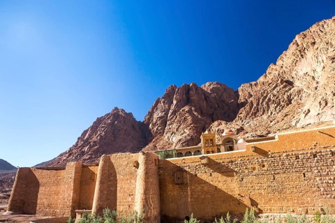 Mount Sinai, Mount Moses in Egypt. Africa