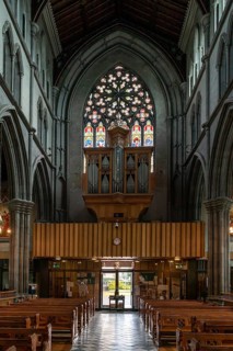 Kilkenny, Ireland, 17 August, 2022: view of the central nave of the St. Mary's Cathedral in
