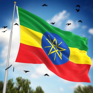 Flag of Ethiopia, This is a computer generated and 3d rendered image