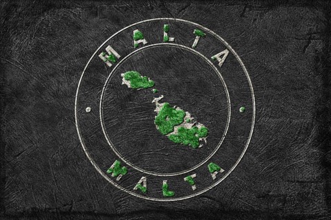 Map of Malta Reforestation Green Agenda, Climate Message