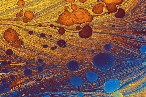 Abstract creative marble pattern texture. Traditional art of Ebru marbling