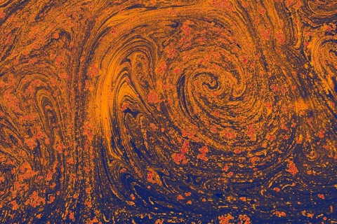 Traditional Ottoman Turkish abstract marbling art patterns as background