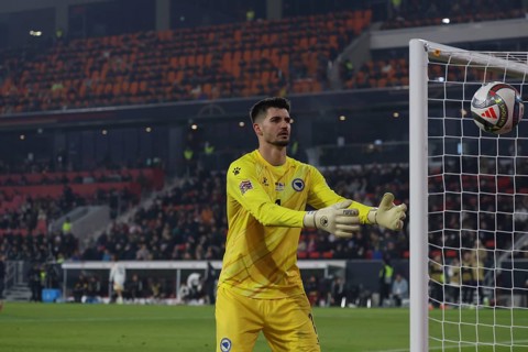 Goalkeeper Nikola Vasilj (FC St. Pauli Bosnia-Herzegovina) conceded 7 goals in the UEFA Nations