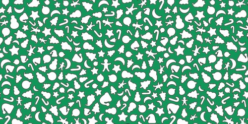 Green and White Christmas background, Christmas icons elements banner