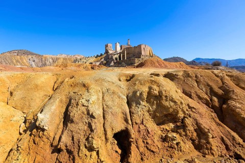 Mazarron Murcia deserted old mine in Spain