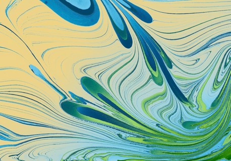 Abstract marbling floral pattern for fabric, tile design. background texture