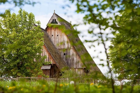 The reconstructed medieval house, Nienover, Bodenfelde, Lower Saxony, Germany, Europe