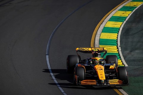 MELBOURNE, AUSTRALIA, MARCH 23: Lando Norris of Great Britain drives the McLaren MCL38 during