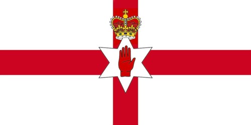 Northern Ireland Flag. Ulster Banner 3D illustration