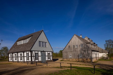 Old Elisabeth mine. Historic mine with smithy, prayer room, blower house, engine house and shaft