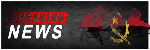 Angola Breaking News, Smoke Flag Background