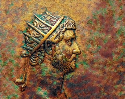 Hadrian or Publius Aelius Hadrianus Augustus, 76 - 138, Roman emperor, digitally edited