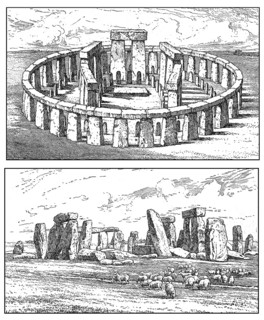 Stonehenge near Salisbury, Wiltshire, England, UK, Europe, 2000 BC and today