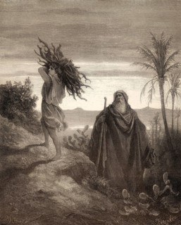 The Testing of Abraham's Faith, woodcut by Gustave Doré