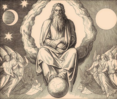 Seventh day, God rests, by Julius Schnorr von Carolsfeld, 1860