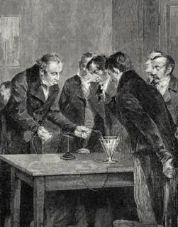 Experimental demonstrations, the distraction of a compass needle by electricity magnetism, Hans