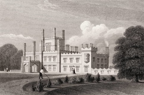 Blairquhan castle near Maybole in South Ayrshire, 19th century, from Modern Athens by Th. H.