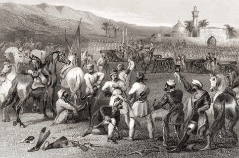 Disarming 11th Irregular Cavalry, Berhampore, India, Asia, 1857, Asia