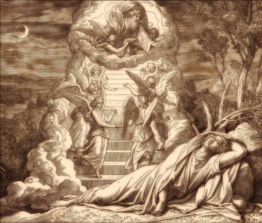 Jacob's Dream, Old Testament, by Julius Schnorr von Carolsfeld, 1860
