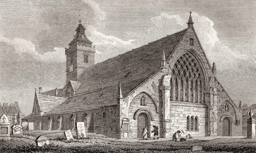South Leith Parish Church, Scotland, 19th century, Views in Edinburgh by J. & H. S. Storer