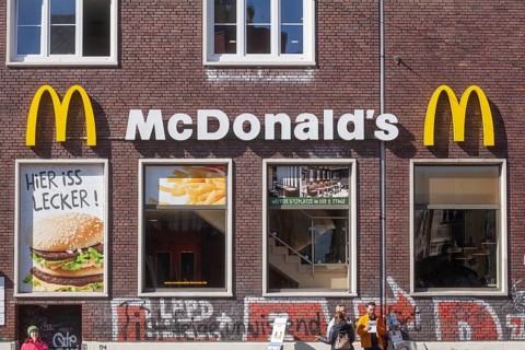 McDonald's branch and logo, Bremen, Germany, Europe