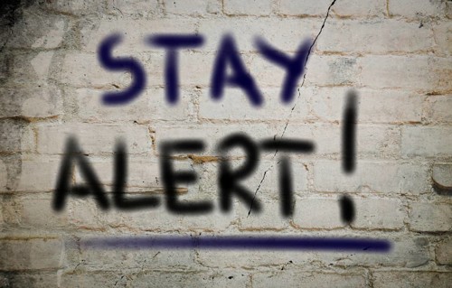 Stay Alert Concept