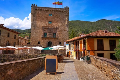Potes infantado tower in Cantabria of Spain