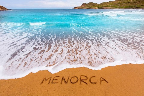 Cala Binimela in Menorca at Balearic islands of Spain
