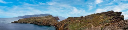 Panorama of the Ponta de São Lourenço peninsula in Madeira