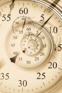 Droste effect background. Abstract design for concepts related to time, deadline and business